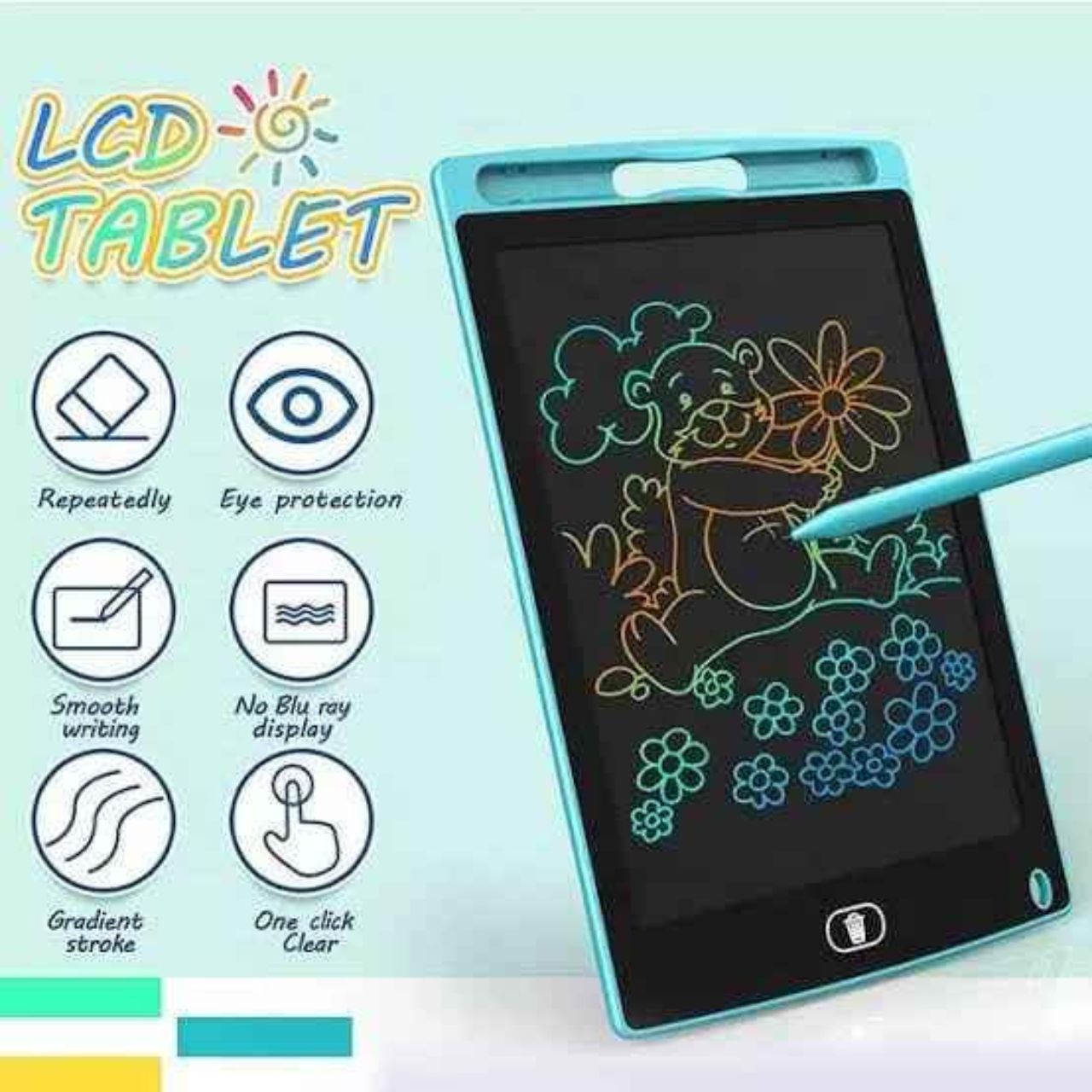 LCD writing kids tablet